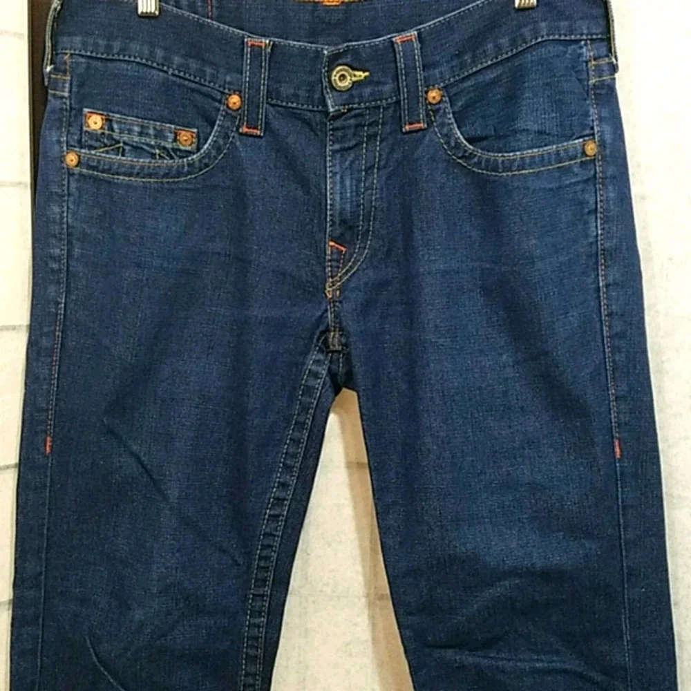 True religion Bobby Straight dark Denim jeans 33W x 28L